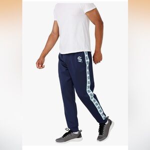 FOCO Men's NHL Team Color Stripe Logo Track Suit Pants 056